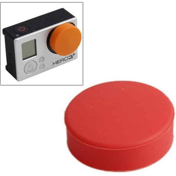 TMC ronde siliconen dop voor GoPro Hero 4 / 3+ (rood)