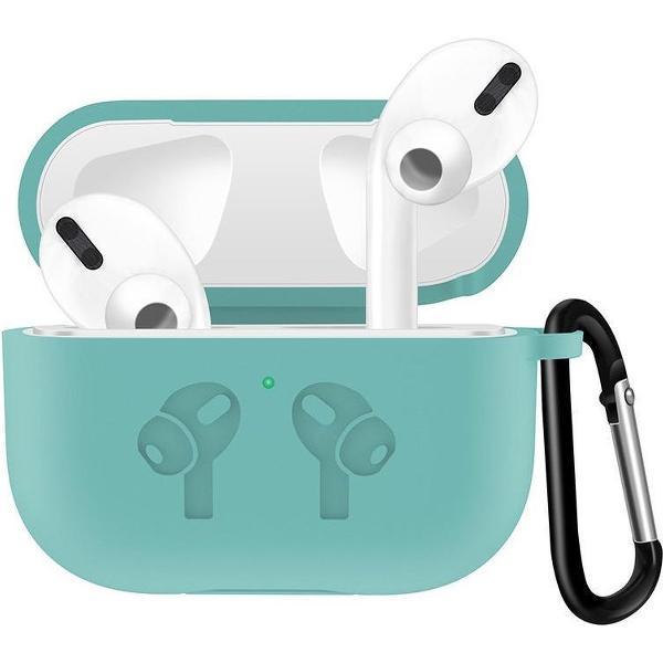 Case Cover Voor Apple Airpods Pro- Turquoise Watchbands-shop.nl