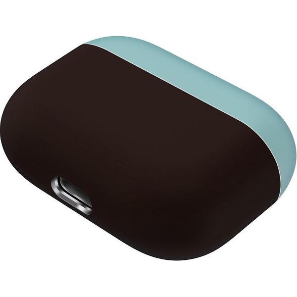 Case Cover Voor Apple Airpods Pro- Siliconen design-Groen-Bruin Watchbands-shop.nl