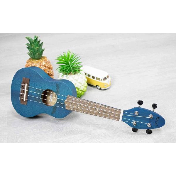 Ortega Keiki ukelele Blauw (Ocean Blue)