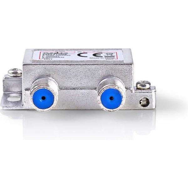 Nedis SSPL210ME Satelliet F-splitter Max 6,5 Db Versterking 5 - 2400 Mhz 2 Uitgangen