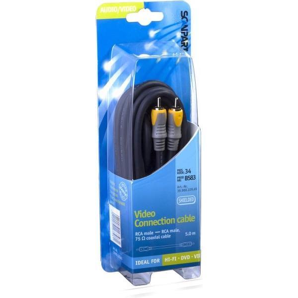 Scanpart Aansluitkabel Tulp(m)-(m) Coax 5.0m
