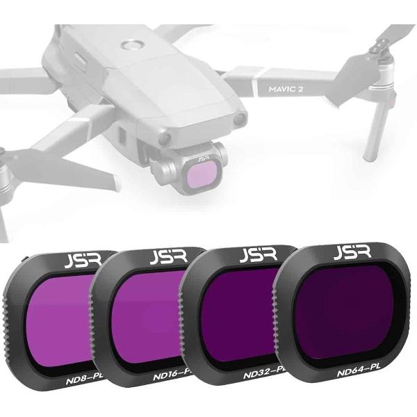 JSR Drone 4 in 1 ND8PL + ND16PL + ND32PL + ND64PL Lensfilter voor DJI MAVIC 2 Pro