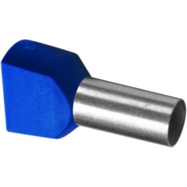 Duo Adereindhuls geisoleerd 2,5mm² blauw - per 100 stuks