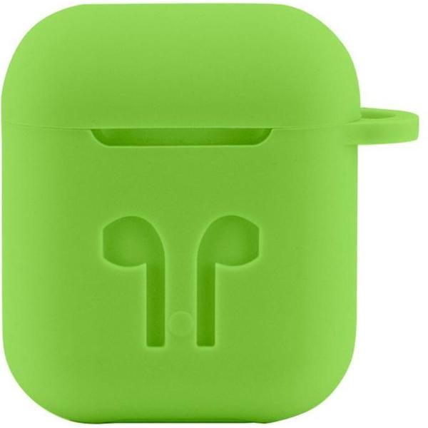 Case Cover Voor Apple Airpods - Siliconen Groen Watchbands-shop.nl