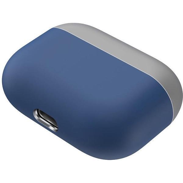 Case Cover Voor Apple Airpods Pro- Siliconen design-Grijs Blauw Watchbands-shop.nl