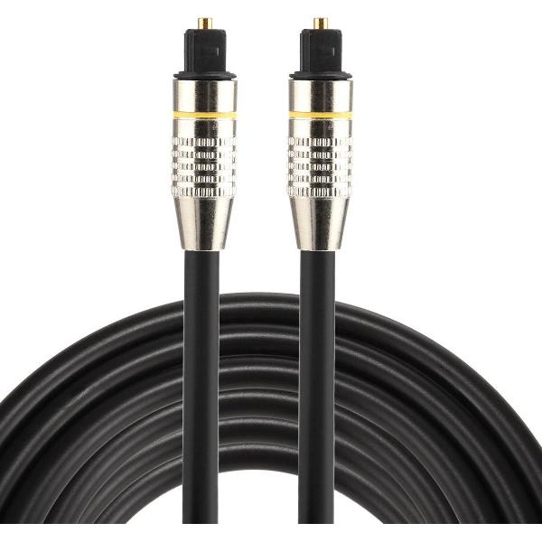 By Qubix Toslink kabel - 5 meter - zwart - optical cable audio - audio male to male - Nickel edition - Optische kabel van hoge kwaliteit!