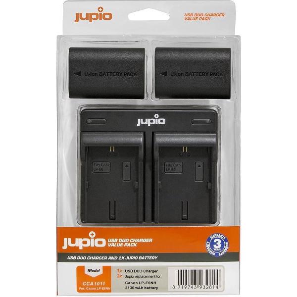 Jupio Value Pack: 2x Battery LP-E6NH 2130mAh + USB Dual Charger