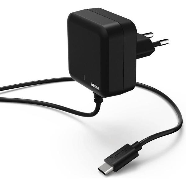Hama Oplader USB Type-C Power Delivery (PD) 3A Zwart
