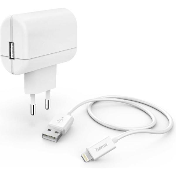 Hama Oplaadset Lightning 2,4 A Wit