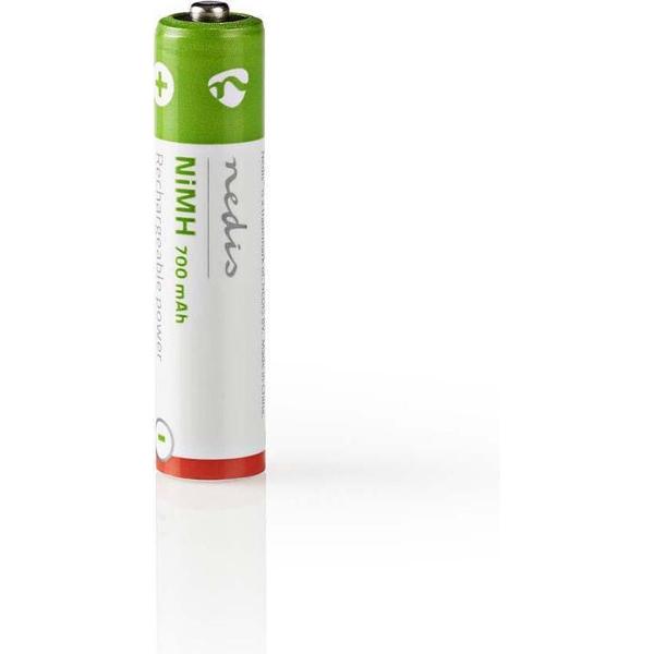 Nedis BANM7HR032B Oplaadbare Nimh Batterij Aaa 1,2 V 700 Mah 2 Stuks Blister