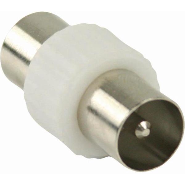 Nedis CSGB40940WT Coaxadapter Iec (coax) Male - Iec (coax) Male Wit