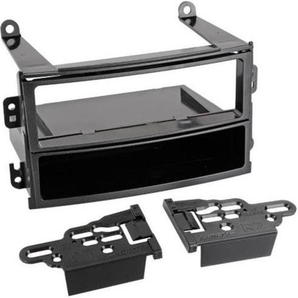 1-DIN Paneel met aflegbakje. Nissan 350Z 2002 - 2005 Kleur: Zwart