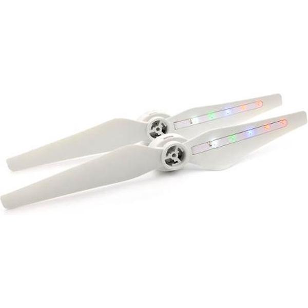 Een paar STARTRC LED knipperende ringpropeller voor DJI Phantom 4-serie (wit)