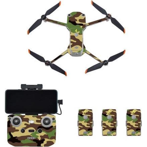 STARTRC Drone + afstandsbediening + batterij beschermende PVC-sticker voor DJI Air 2S (camouflage groen)