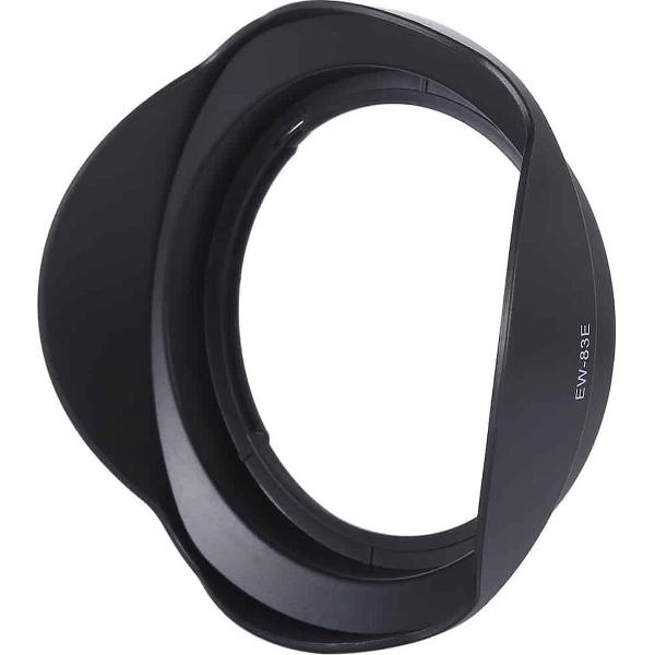 EW-83E Lenskapschaduw voor Canon EF 17-40mm f / 4L USM, EF 16-35mm f / 2.8L USM, EF-S 10-22mm f / 3.5-4.5 USM Lens (zwart)