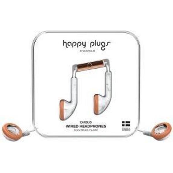 Happy Plugs Hoofdtelefoon Earbud White Marble Rose