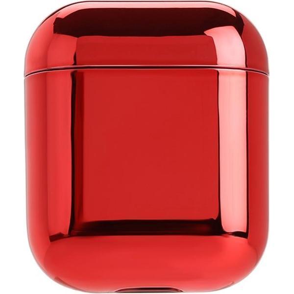 AirPods hoesje van By Qubix - AirPod 1/2 hoesje Electro series - hard case - Rood - Schokbestendig