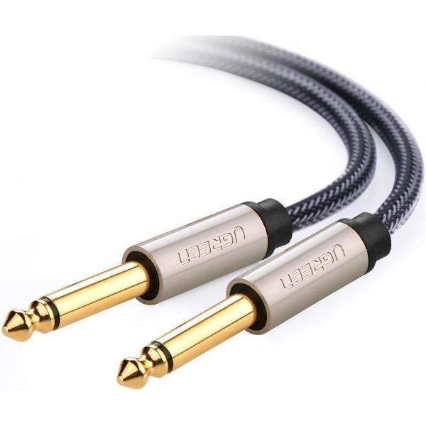 Ugreen 10636 1m 6.35mm 6.35mm Zwart audio kabel