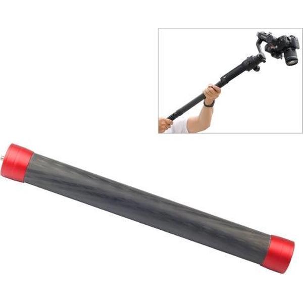 Carbon Fiber Extension Monopod Pole Rod Uitschuifbare Stick voor DJI / MOZA / Feiyu V2 / Zhiyun G5 / SPG Gimbal, Lengte: 35cm (Rood)
