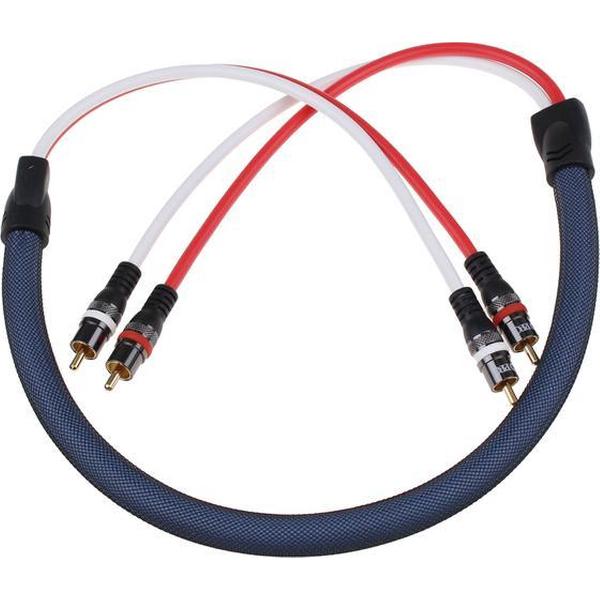 Hirschmann - Stereo Audio Kabel - 0.9 m - Grijs
