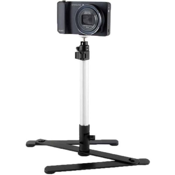 360 graden draaibare multi-angle macro-opnamesteun voor digitale camera (zwart)