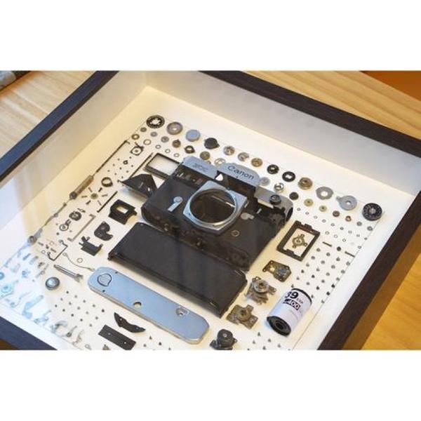 Niet-werkend display Mechanische 3D-filmcamera Montage van vierkant fotolijstje Demonteer specimenframe, model: stijl 6, levering van willekeurig cameramodel