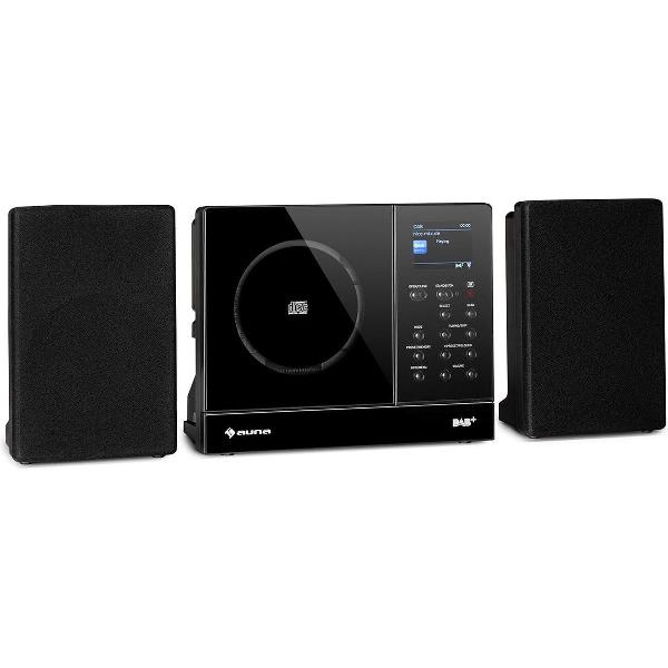 Connect Vertical internetradio 2x5 watt RMS CD IR/FM/DAB+ Spotify BT zwart