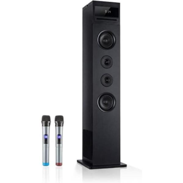 Karaboom 100 Sing karaoketoren 120W max. CD-Player 2 microfoons wireless