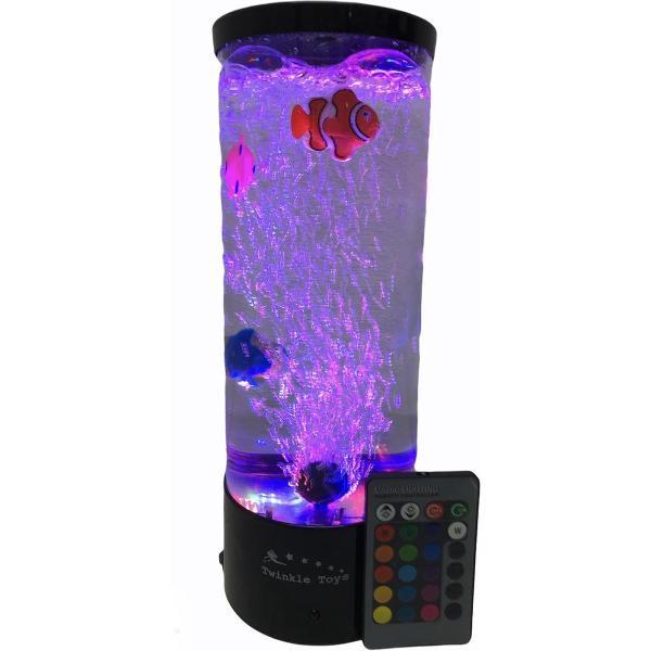 Magic Fish Light, Vis water bubbel zuil met afstandsbediening (Twinkle Toys)