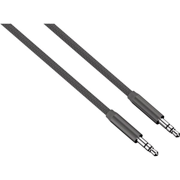Hama Alunylon audiokabel jack 1m antraciet