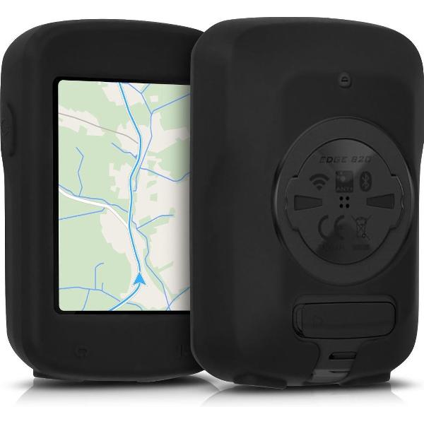 kwmobile hoes voor Garmin Edge 820 / Explore 820 - Siliconen beschermhoes voor fietsnavigatie - zwart