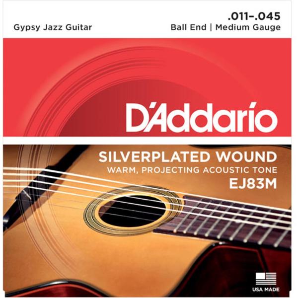 Gypsy Jazz snaren EJ83M 11-45 zilverplated wound