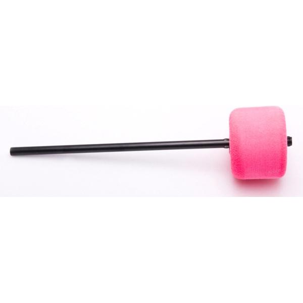 basDrum Beater 206CKP, Pink Felt, zwart Shaft