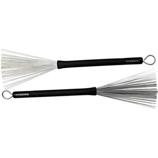 Jazzbesen JB 2, metaalborsten, eenziehbar