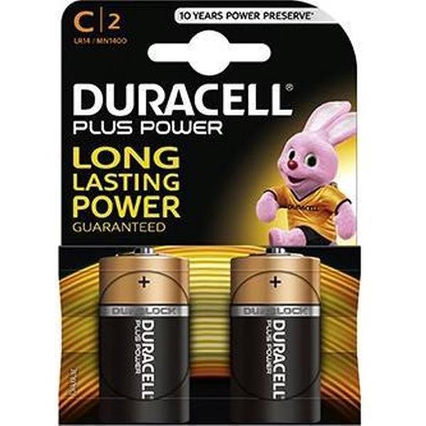 Duracell Plus Power Duralock C2 Duo Pack Mn1400