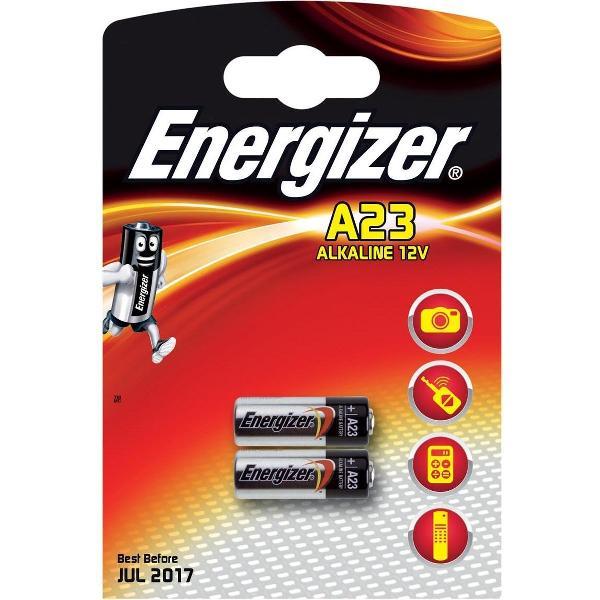 33x Energizer batterij Alkaline A23, blister a 2 stuks