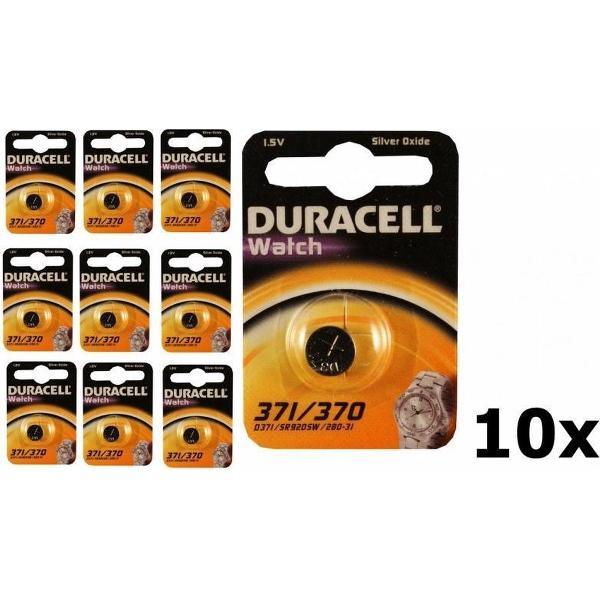 10 Stuks - Duracell 371-370/G6/SR920W knoopcel