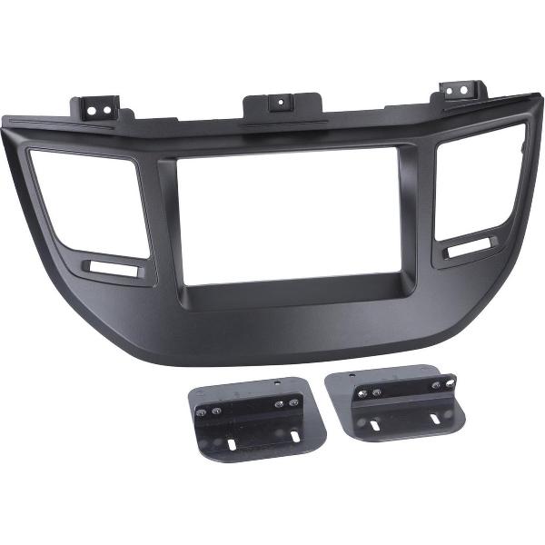 2-DIN Paneel Hyundai Tucson 2015-2019 Kleur: Zwart