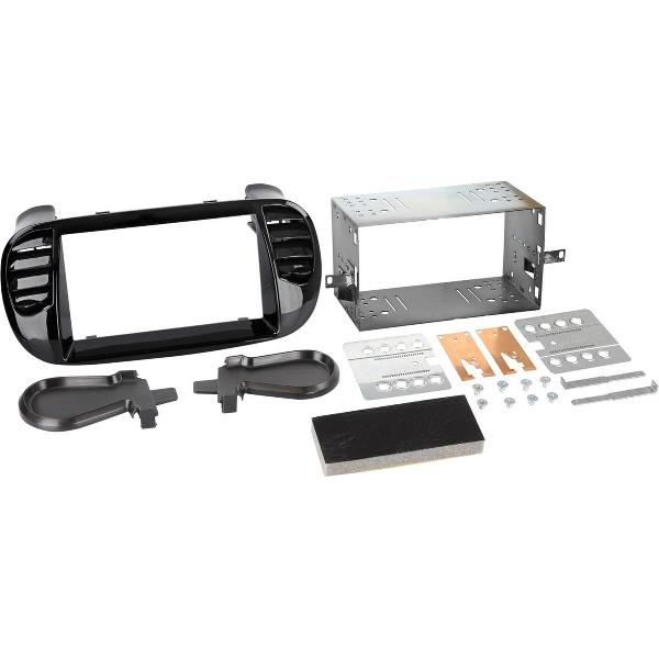 2-DIN Paneel Fiat 500/ 500 C Kleur: Piano Zwart