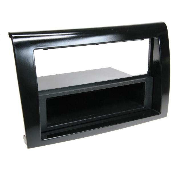 2-DIN Paneel met aflegbakje. FIAT Bravo 2007-2014 Kleur: Piano Zwart