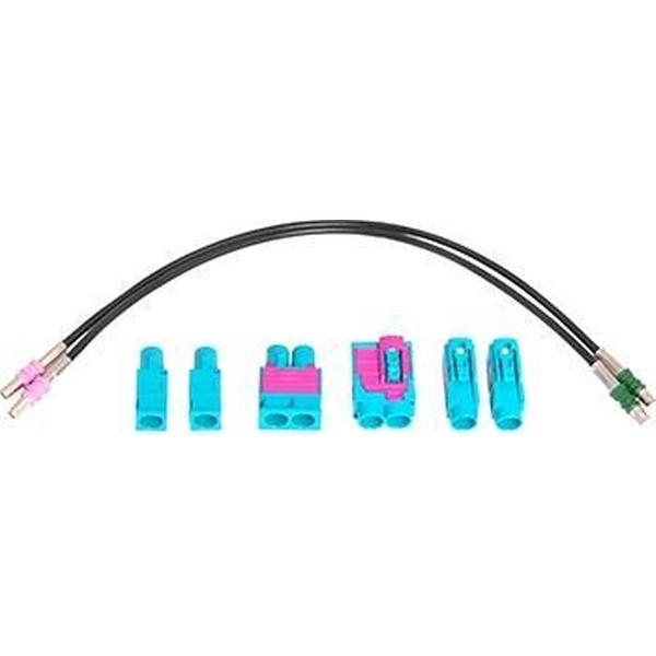 adapterkabel 20 cm Fakra M Z code - Fakra F Z enkel/dubbel