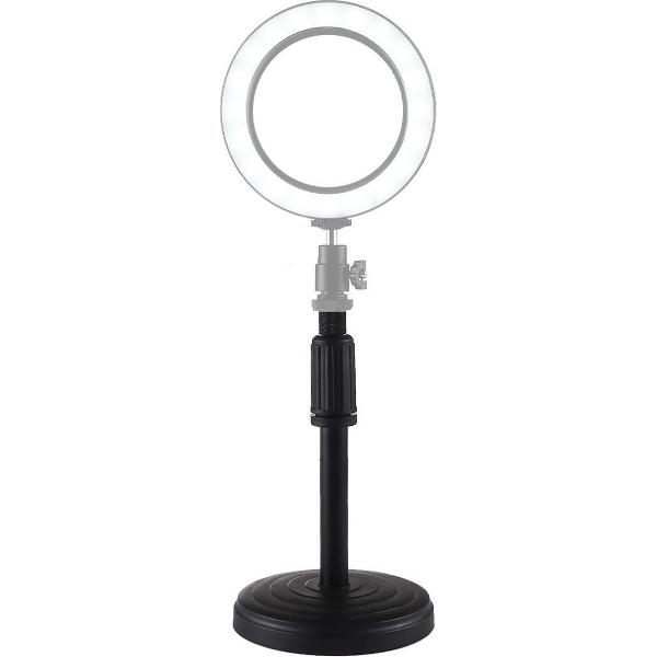 PULUZ Desktop-houder met ronde basis voor LED-ring videolamp, hoogte verstelbaar: 18 cm-28 cm