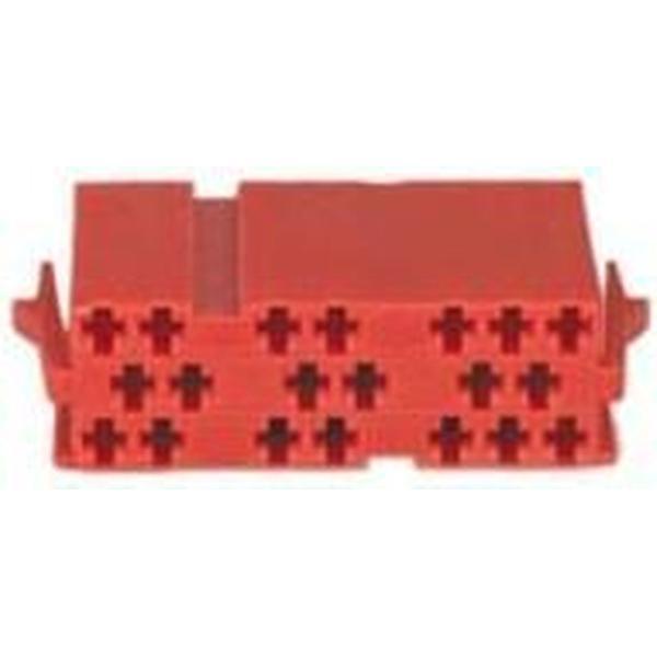 conn. mannelijk 20-pin MINI ISO conn. 10 stuks