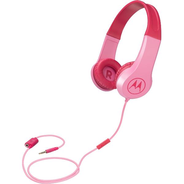 Motorola Squads 200 hoofdtelefoon - speciaal voor kinderen - roze - flexibel - volumebegrenzer