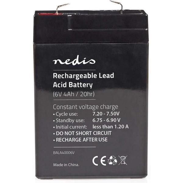 Nedis BALA40006V Oplaadbare Loodzuuraccu 6v 4000 Mah 70 X 47 X 101 Mm