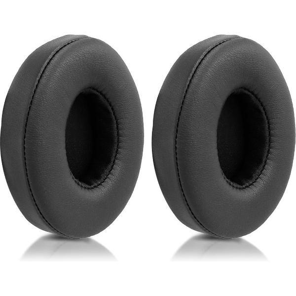 kwmobile 2x oorkussens voor Beats Solo 2 Wireless / 3 koptelefoons - imitatieleer - voor over-ear-koptelefoon - zwart