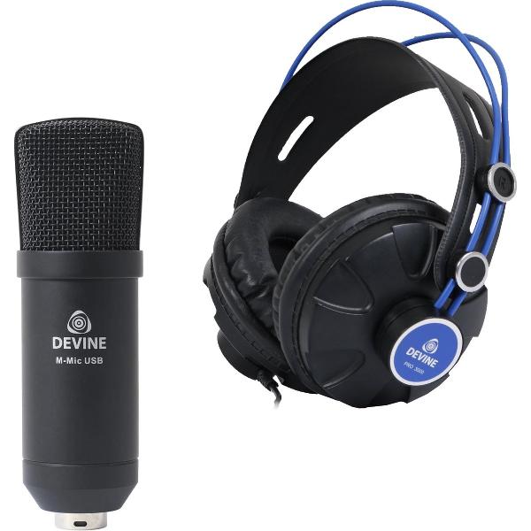 Devine M-Mic USB BK + Devine Pro 3000 hoofdtelefoon