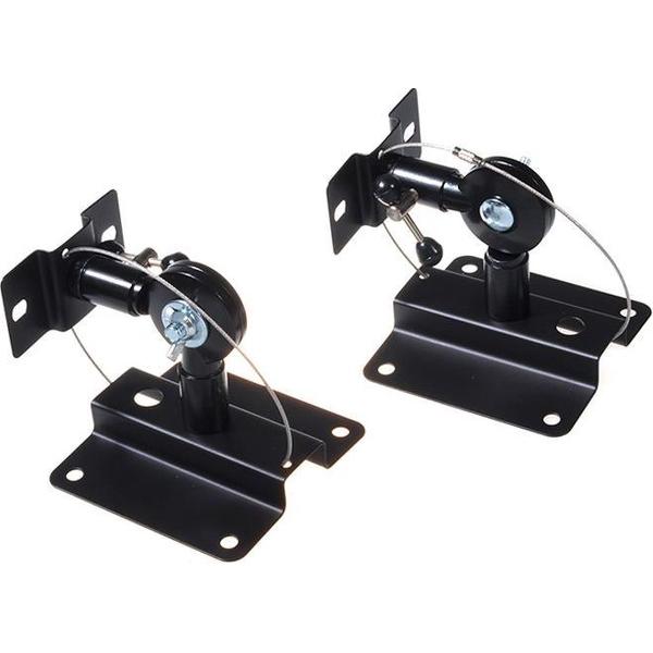 Maclean Brackets MC-552 - Luidspreker muurbeugel voor speakers set 2 stuks Zwart