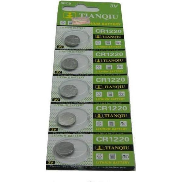 TIANQIU Knoopcel Batterij CR1220 (5 stuks)